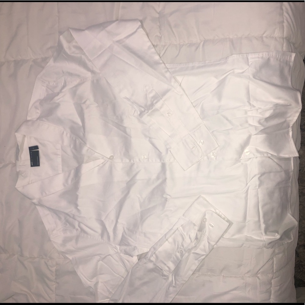 White Viscose Slim Fit Shirt